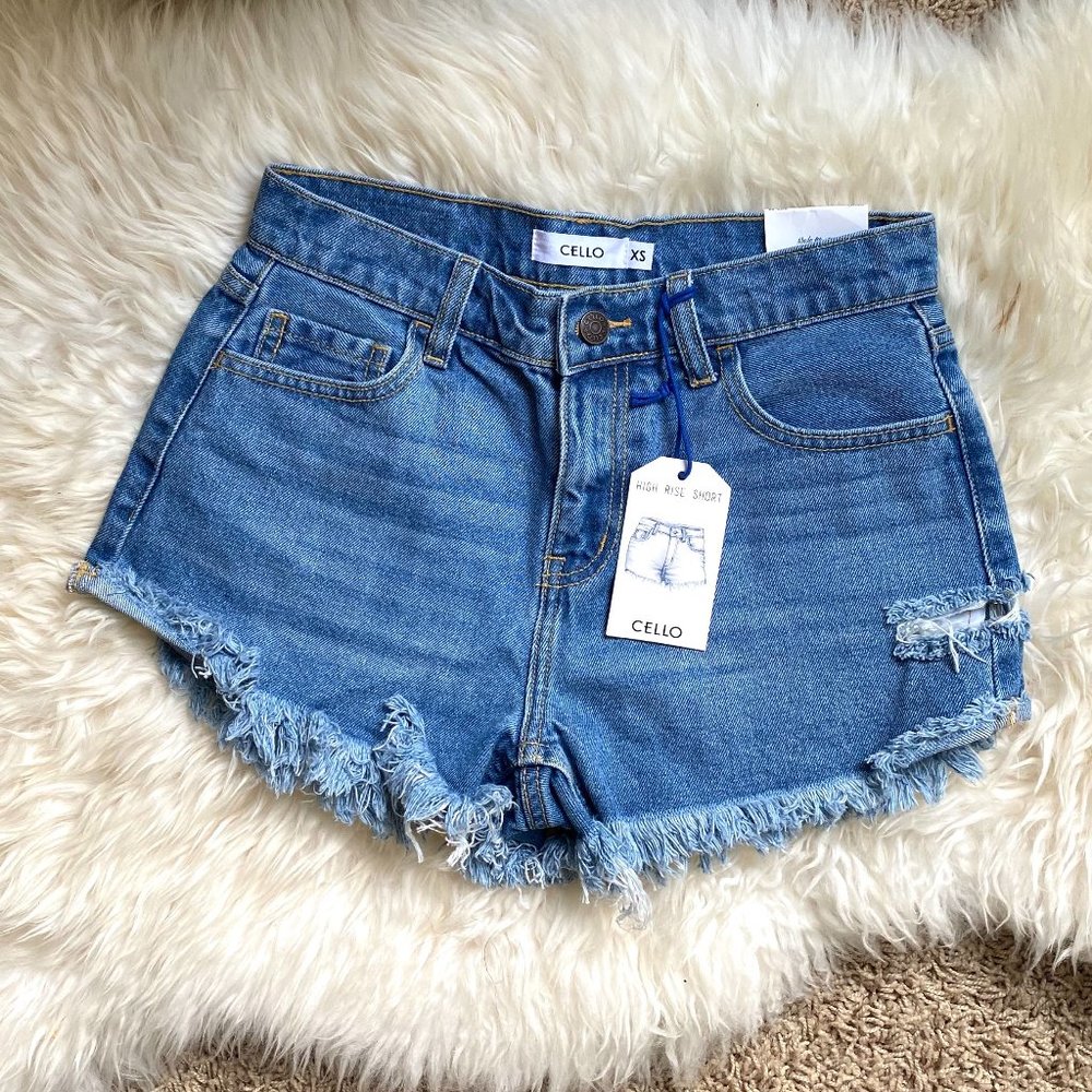 High Waisted Denim Cutoffs